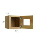 Heritage Amber Shaker 12x12 Decorative Wall Cabinet with Plain Glass