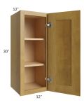 Heritage Amber Shaker 12x30 Wall Cabinet