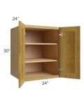 Heritage Amber Shaker 24x30x24 Split Pantry Wall Cabinet