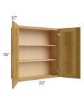Heritage Amber Shaker 33x36 Wall Cabinet