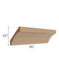 Asheville Rift Oak Shaker 8' Curved Crown Molding