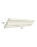 Cambridge Antique White Glaze 96" Crown Molding (1.75" Height)  