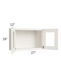 Cambridge Antique White Glaze 27x18 Decorative Wall Cabinet