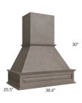 Natural Grey Shaker Wood Range Hood