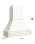 Signature Vanilla Glaze Wood Range Hood