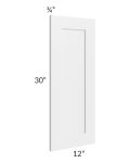 Brighton White Shaker 30" Wall Decorative Panel