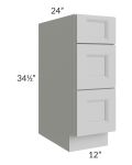 Tuscan Painted Grey 12" Drawer Base Cabinet