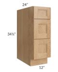 Tuscan Timber 12" Drawer Base Cabinet