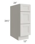 Salem Light Grey 12" Drawer Base Cabinet 