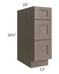 Providence Natural Grey 12" Drawer Base Cabinet