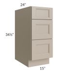 Tuscan Oyster 15" Drawer Base Cabinet