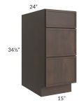Vienna Kona Brown 15" Drawer Base Cabinet