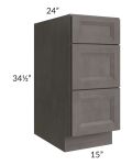 Salem Dark Grey 15" Drawer Base Cabinet