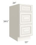 Signature Vanilla Glaze 15" Drawer Base Cabinet