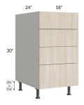 Milan Natural 18" 4-Drawer Base Cabinet