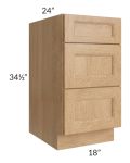 Tuscan Timber 18" Drawer Base Cabinet