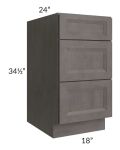 Salem Dark Grey 18" Drawer Base Cabinet