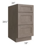 Providence Natural Grey 18" Drawer Base Cabinet 