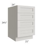 21" 4-Drawer Base Cabinet
