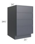 Vienna Indigo 21" 4-Drawer Base Cabinet