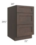 Tuscan Kona Brown 21" Drawer Base Cabinet