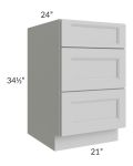 Tuscan Painted Grey 21" Drawer Base Cabinet