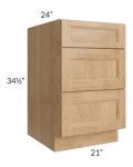 Tuscan Timber 21" Drawer Base Cabinet