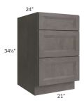 Salem Dark Grey 21" Drawer Base Cabinet