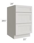 Salem Light Grey 21" Drawer Base Cabinet