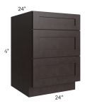 Brazilian Shaker 24" Drawer Base Cabinet 