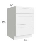 Aspen White Shaker 24" Drawer Base Cabinet