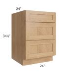 Midtown Timber Shaker 24" Drawer Base Cabinet