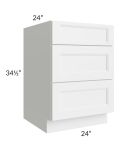 Union White 24" Drawer Base Cabinet