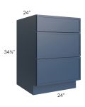Portland Navy Blue 24" Drawer Base Cabinet 