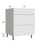 Milan Cream 27" 3-Drawer Base Cabinet