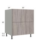 Milan Hazel 30" 2-Drawer Base Cabinet
