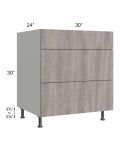 Milan Hazel 30" 3-Drawer Base Cabinet