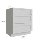 Tuscan Painted Grey 30" Drawer Base Cabinet