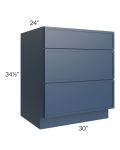 Portland Navy Blue 30" Drawer Base Cabinet 