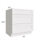 Tuscan Cloud 33" Drawer Base Cabinet