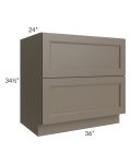 Tuscan Stone 36" 2-Drawer Base Cabinet