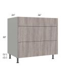 Milan Hazel 36" 3-Drawer Base Cabinet
