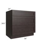 Brazilian Shaker 36" Drawer Base Cabinet