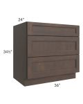 Tuscan Kona Brown 36" Drawer Base Cabinet