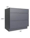 Vienna Indigo 36" Drawer Base Cabinet