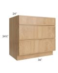 Vienna Timber 36" Drawer Base Cabinet