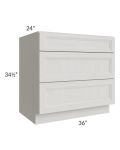 Salem Light Grey 36" Drawer Base Cabinet