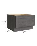 Midtown Dark Grey Shaker 24" Drawer Bench Seat