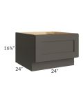 Midtown Graphite Black Shaker 24" Drawer Bench Seat