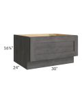 Midtown Dark Grey Shaker 30" Drawer Bench Seat